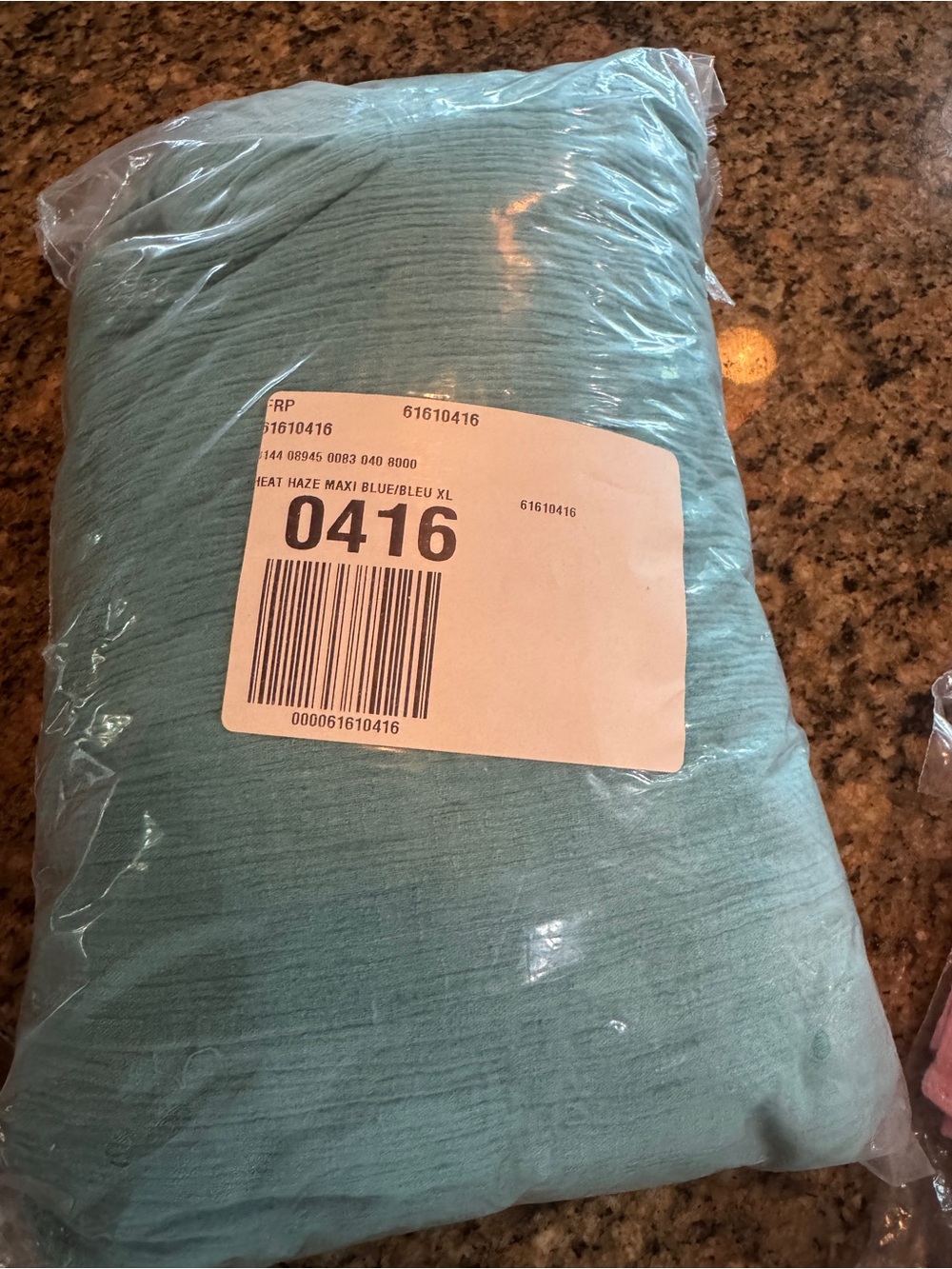 Free People NWT Heat Haze Blue V-Neck Maxi Dress with Smocked Waist XL - Picture 4 of 4